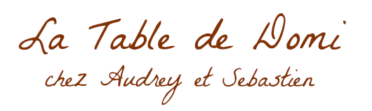 Logo La Table de Domi by Chez Audrey et Sébastien